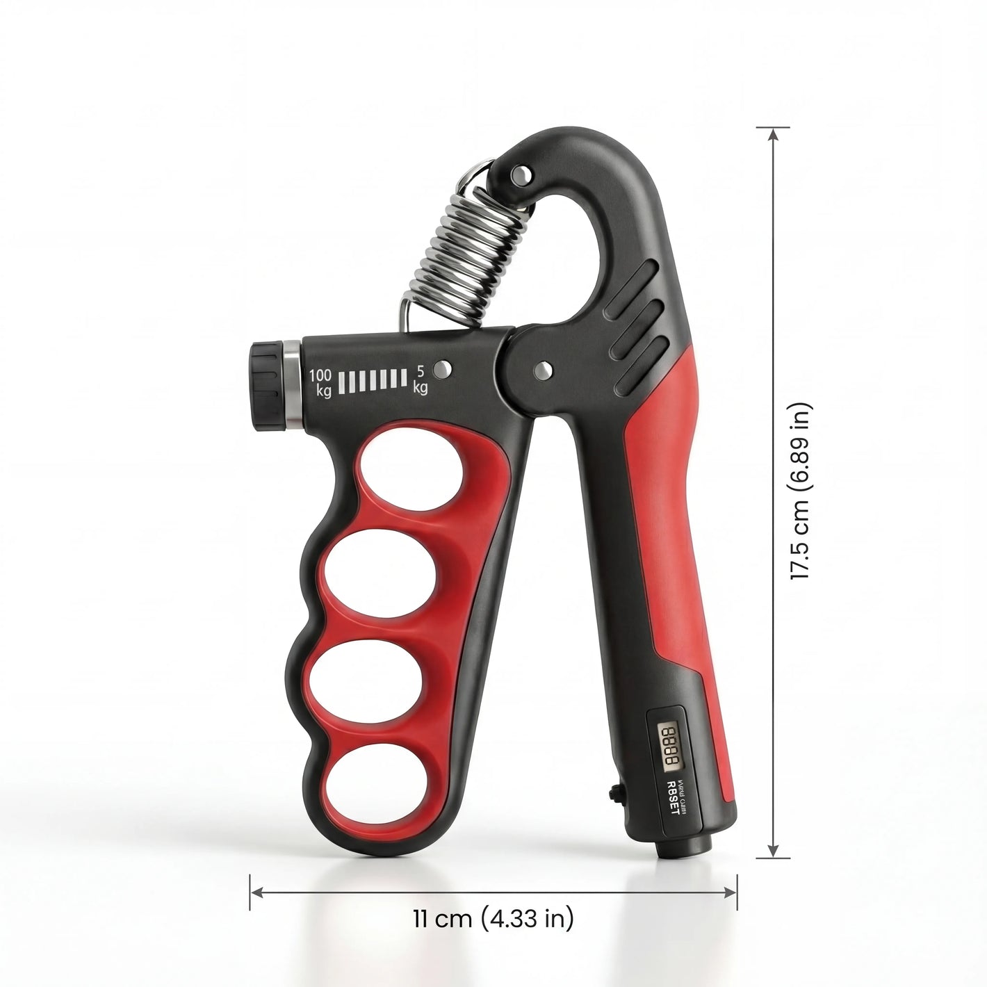 PowerGrip adjustable hand gripper with progressive resistance and compact size for grip strength training